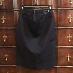 Navy blue Jcrew. Wool No. 2 pencil shirt.